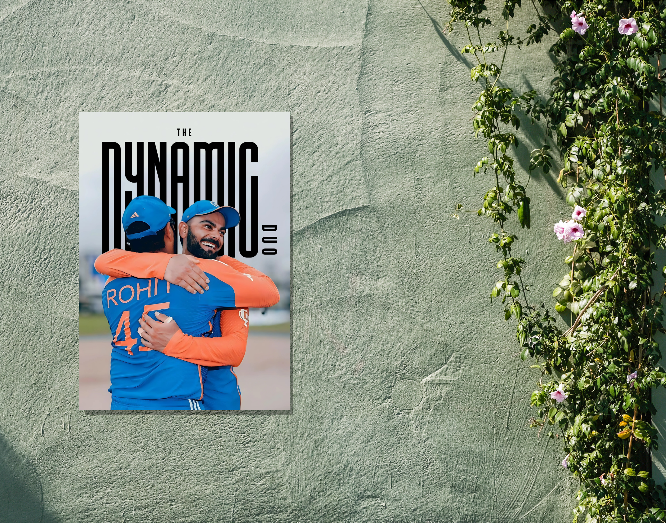 "The Dynamic Duo: 45 & 18"- Shiny & Sturdy Metallic Poster Art That Pops & Sticks