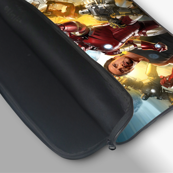 "IRON MAN TRIBUTE - MARVEL" -Laptop Sleeves:Bold Modern Design for Every Size