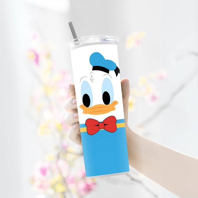 "DONALD DUCK" Tumbler with Metal Straw