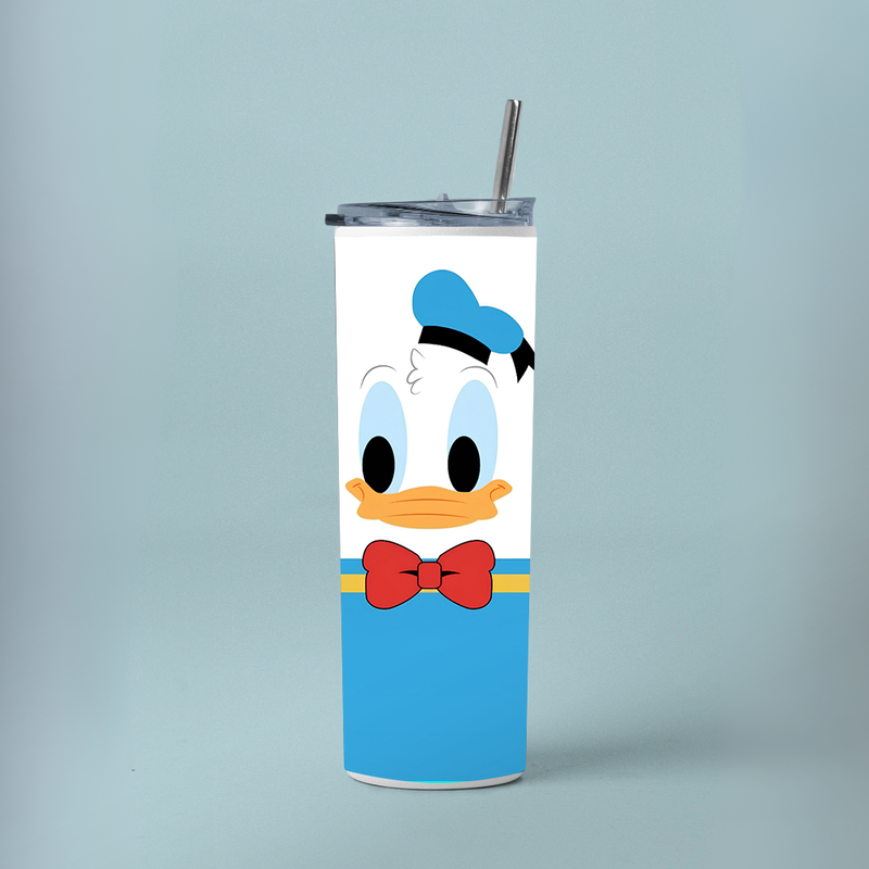 "DONALD DUCK" Tumbler with Metal Straw