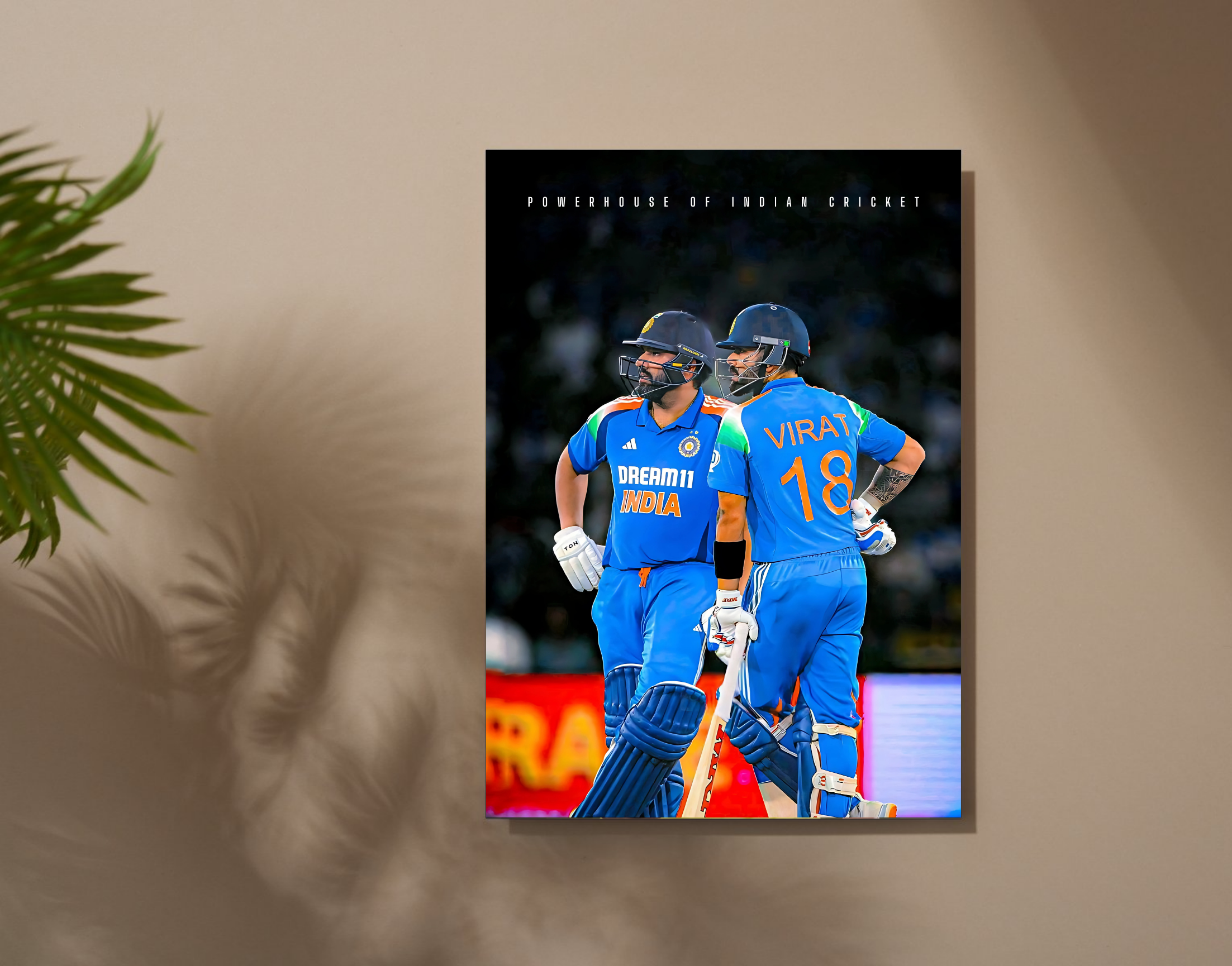 "POWER HOUSE OF INDIAN CRICKET"- Shiny & Sturdy Metallic Poster Art That Pops & Sticks