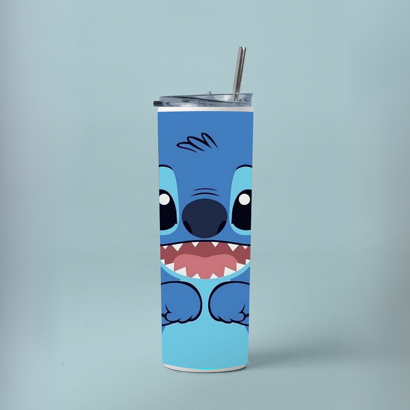 "CUTE STITCH" Tumbler with Metal Straw