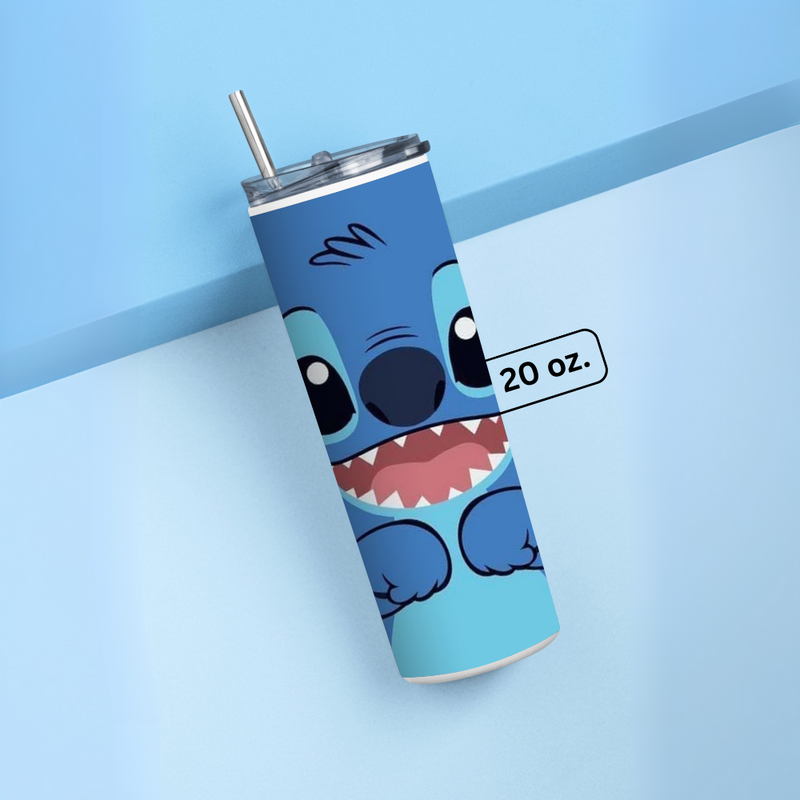 "CUTE STITCH" Tumbler with Metal Straw