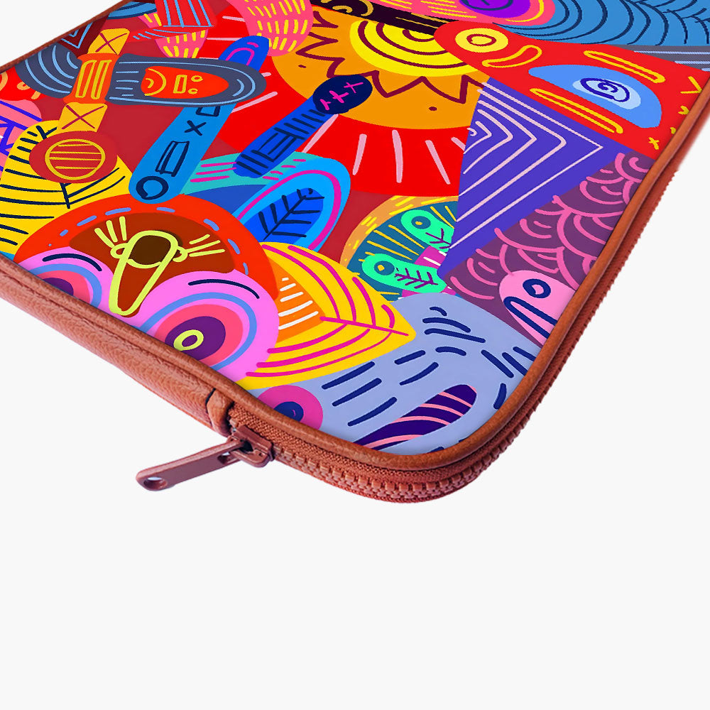 "Abstract Art Work" Laptop Sleeves:Bold Modern Design for Every Size