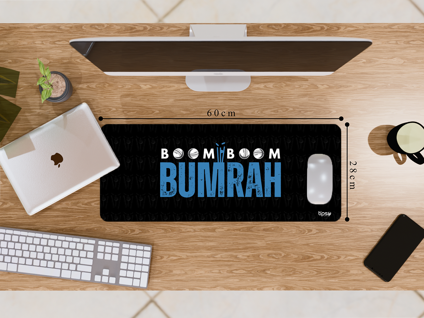 "BOOM BOOM BUMRAH" Gaming Mousepad- Elevate Your Gaming Experience