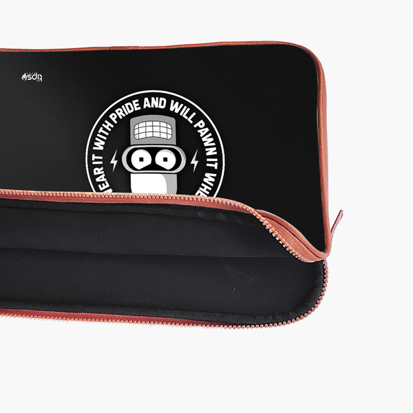 "BENDER FUTURAMA" -Laptop Sleeves:Bold Modern Design for Every Size