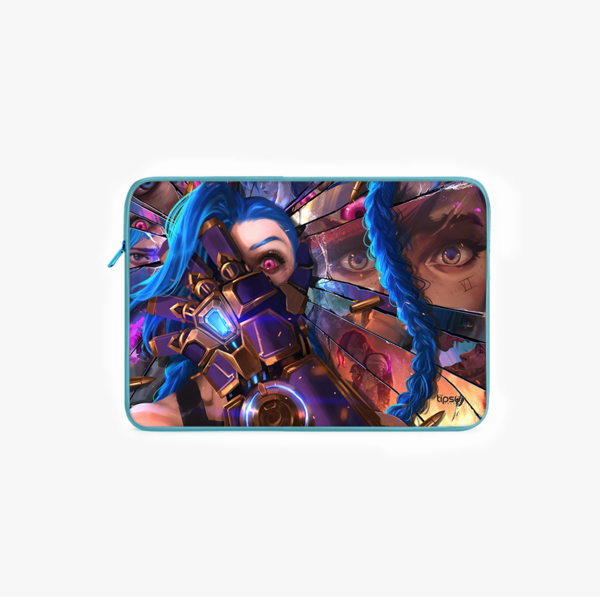 "JINX ARCANE - DILLUSION" -Laptop Sleeves:Bold Modern Design for Every Size