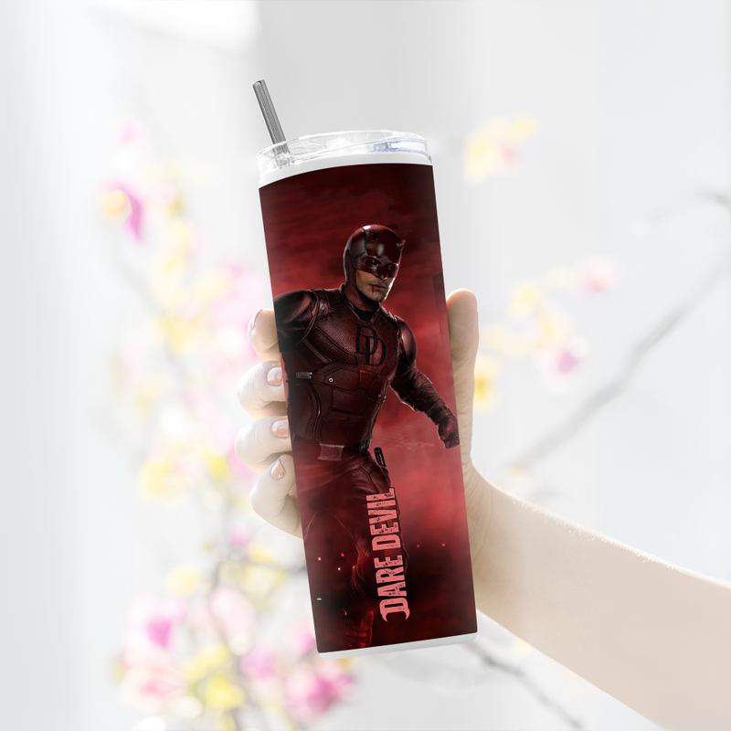 "DARE DEVIL - THE LAST DANCE" Tumbler with Metal Straw