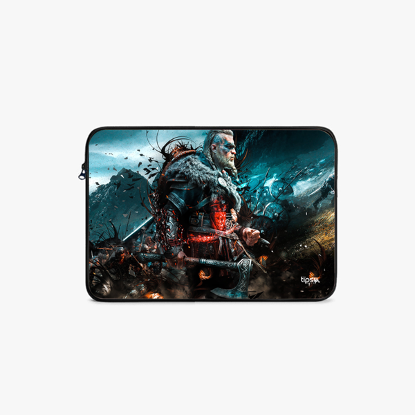 "ASSASSINS CREED - VALHALLA VIKING - RAIDER " -Laptop Sleeves:Bold Modern Design for Every Size
