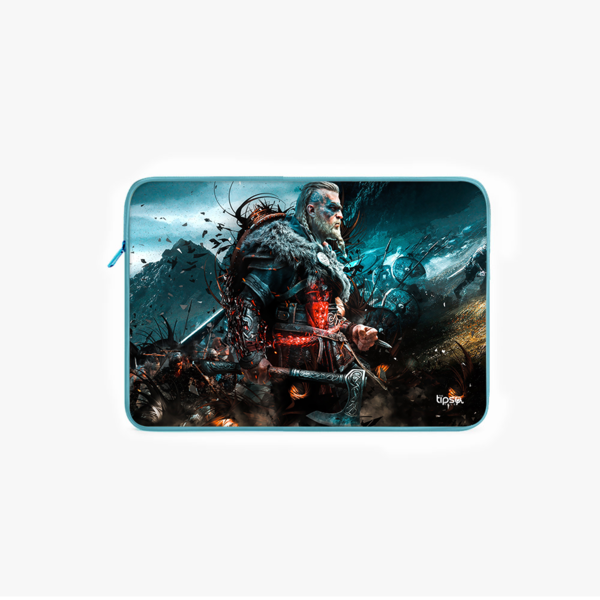 "ASSASSINS CREED - VALHALLA VIKING - RAIDER " -Laptop Sleeves:Bold Modern Design for Every Size