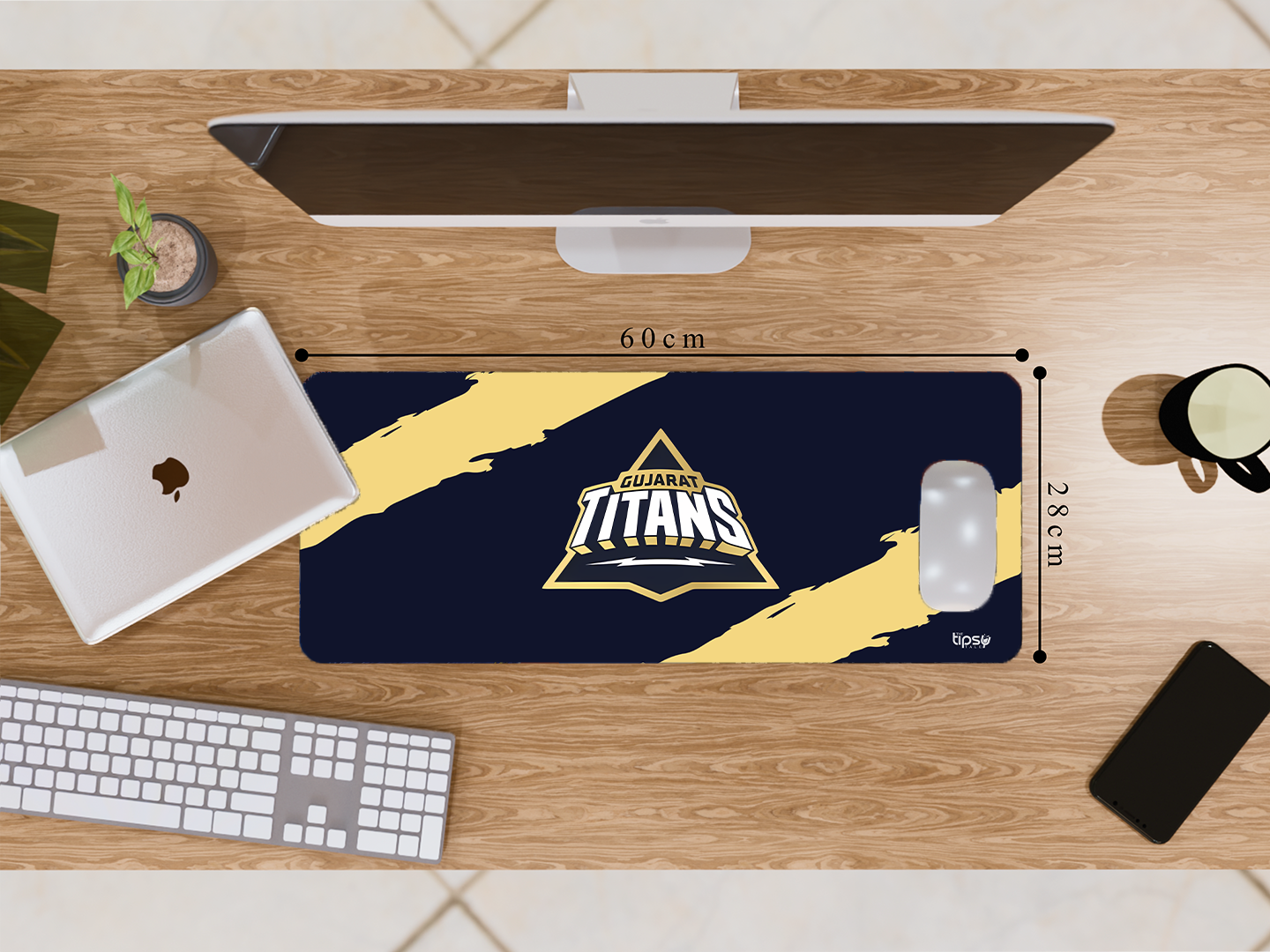 "GUJARAT TITANS #GT" Gaming Mousepad- Elevate Your Gaming Experience