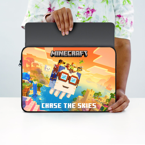 "MINECRAFT - CHASE THE SKIES " -Laptop Sleeves:Bold Modern Design for Every Size