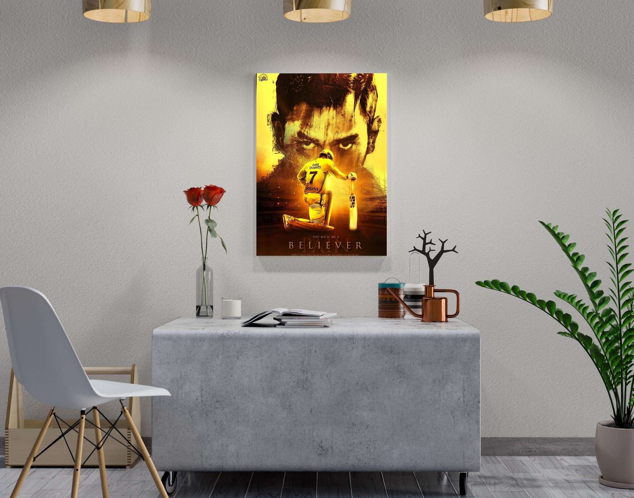 "MSD-BELIEVER"- Shiny & Sturdy Metallic Poster Art That Pops & Sticks