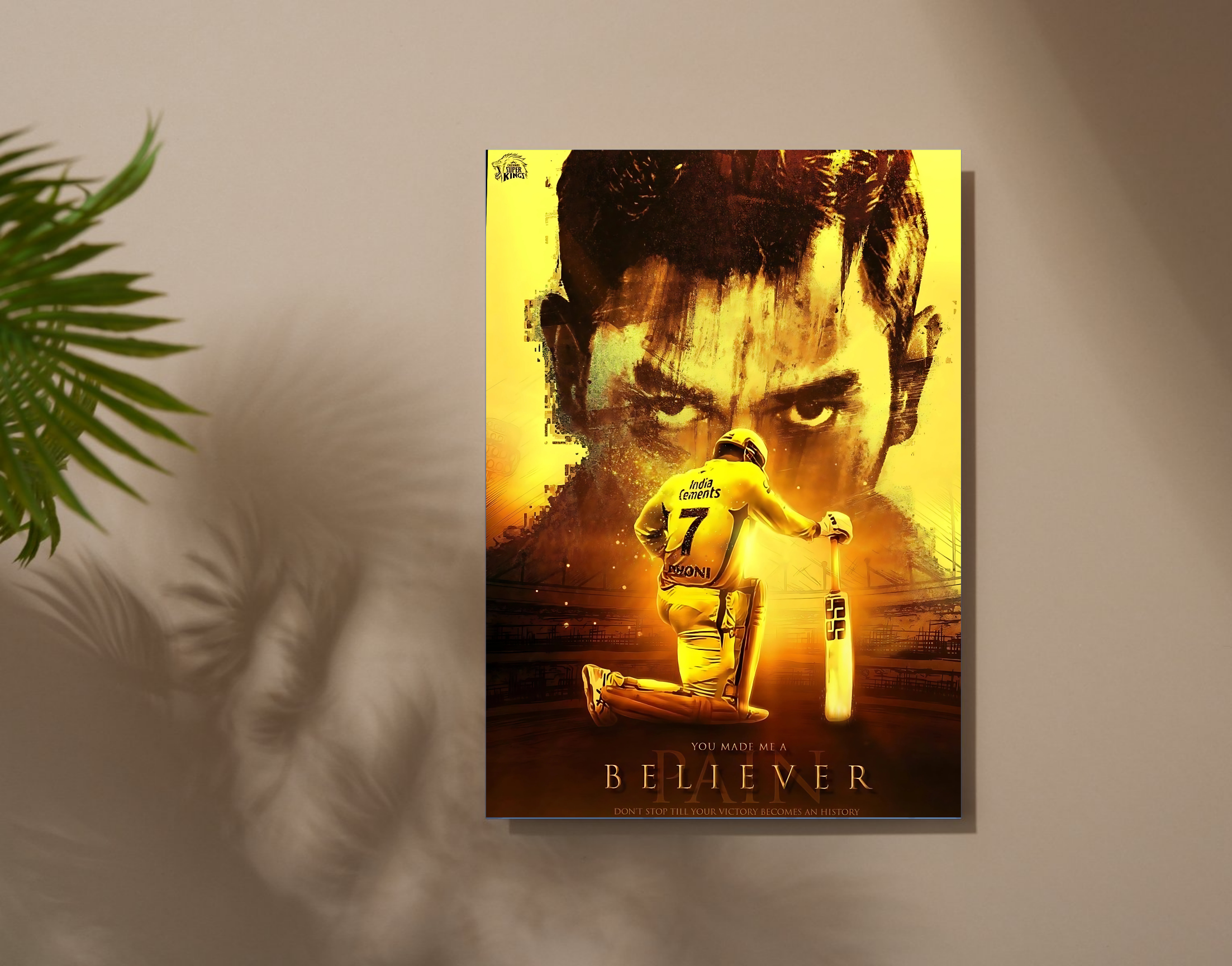 "MSD-BELIEVER"- Shiny & Sturdy Metallic Poster Art That Pops & Sticks