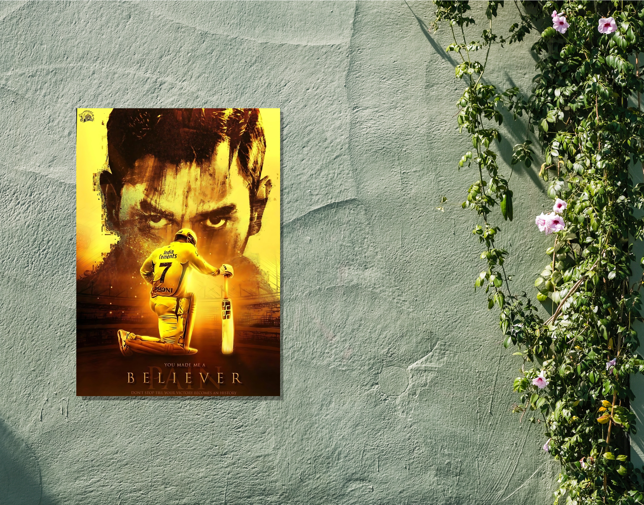 "MSD-BELIEVER"- Shiny & Sturdy Metallic Poster Art That Pops & Sticks