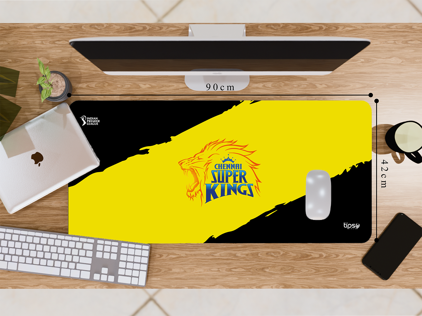 "CHENNAI SUPER KINGS-CSK" Gaming Mousepad- Elevate Your Gaming Experience