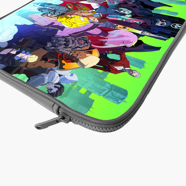 "CYBERPUNK 2077- CHROME RUSH " -Laptop Sleeves:Bold Modern Design for Every Size
