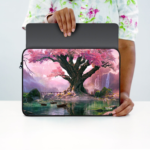 " SURREAL CHERRY" -Laptop Sleeves:Bold Modern Design for Every Size