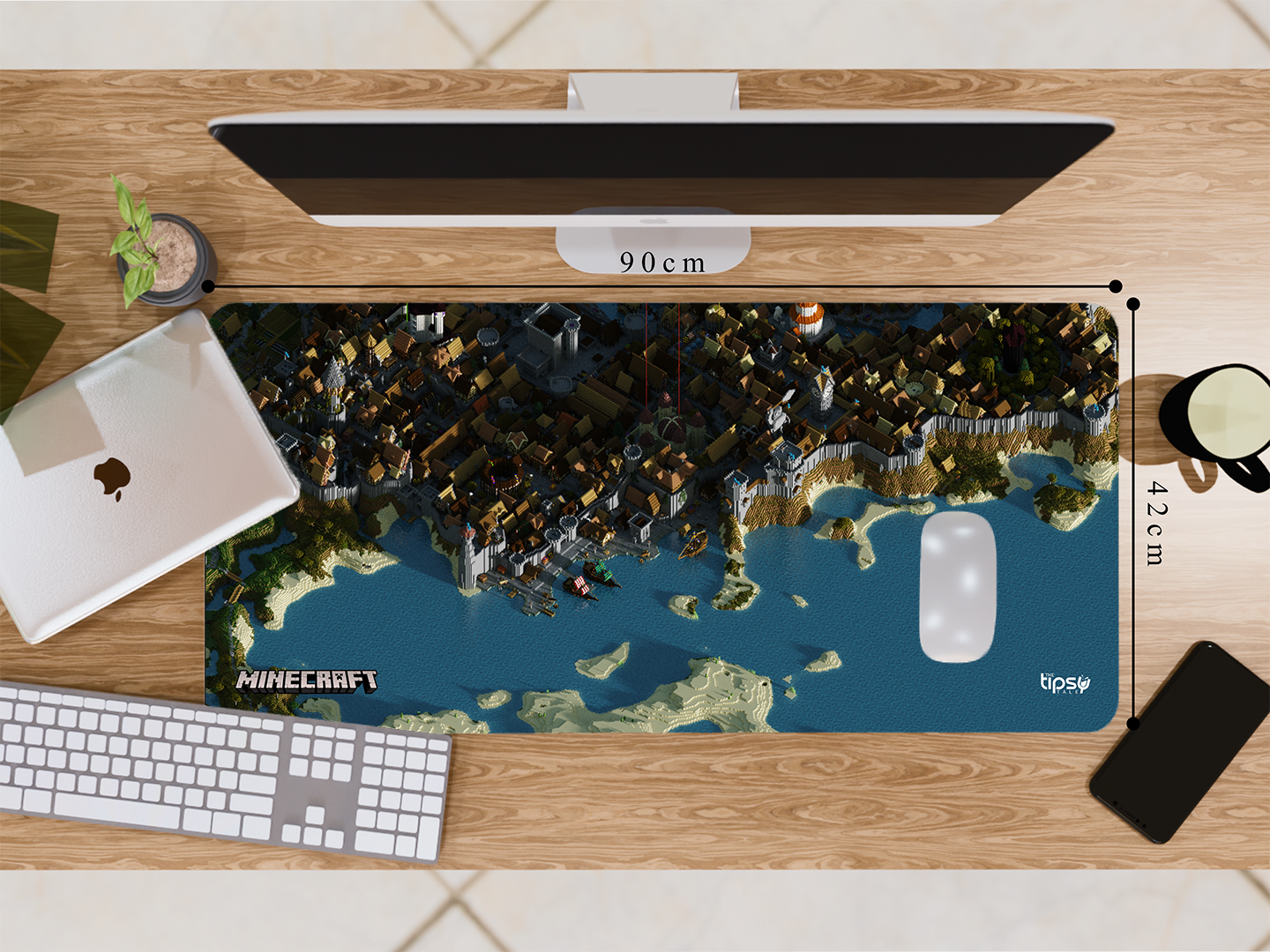 "MINECRAFT: VILLAGE ZONE" Gaming Mousepad- Elevate Your Gaming Experience