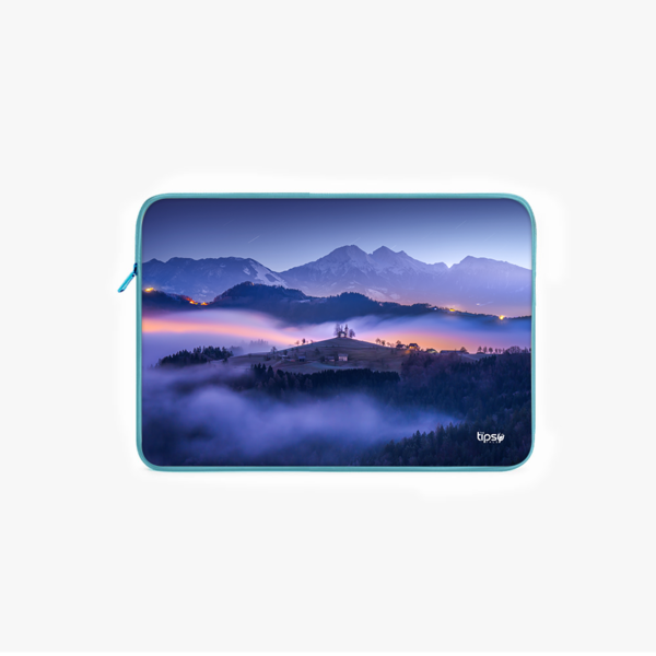 "SOLVENIA HILLTOP" -Laptop Sleeves:Bold Modern Design for Every Size