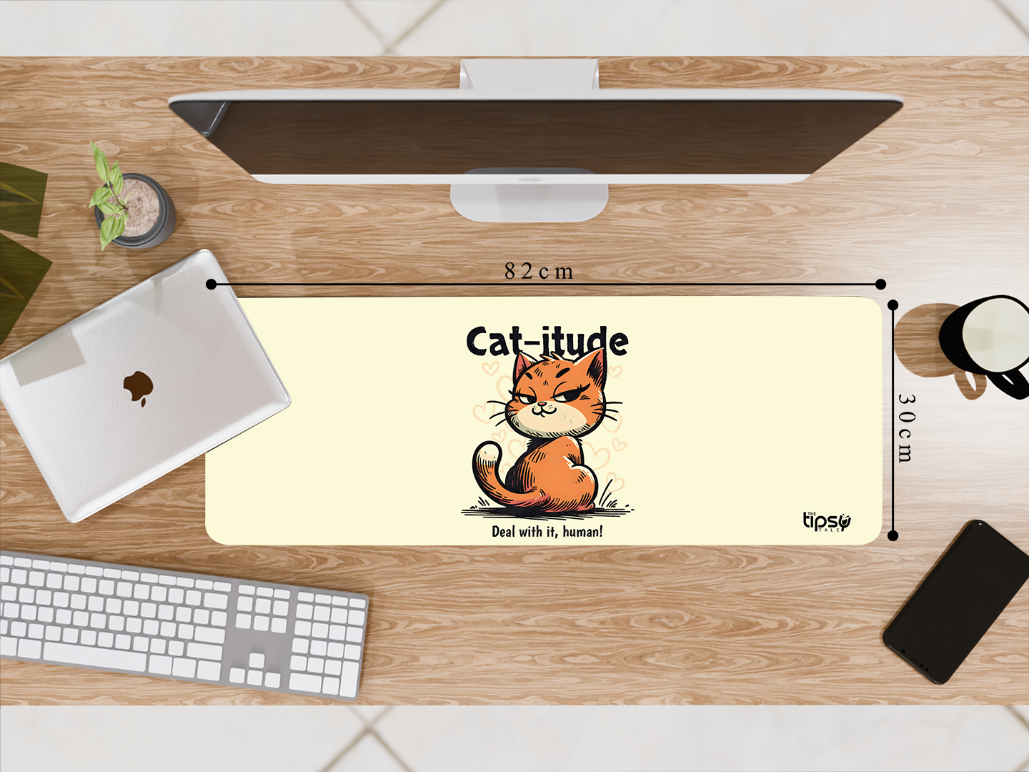 "Catitiude Pro Max" Gaming Mousepad Elevate Your Gaming Experience