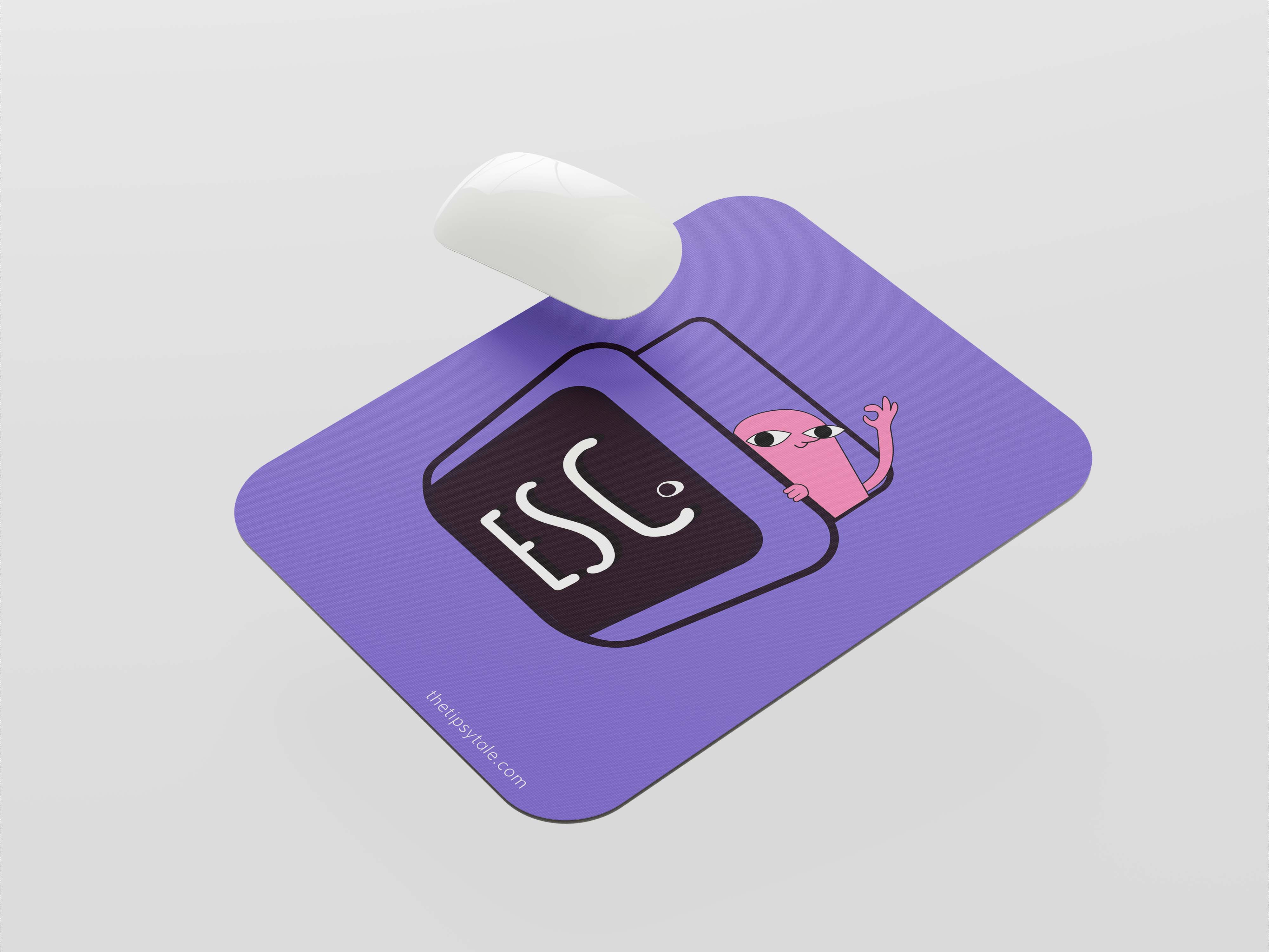 Press to Escape the Office Grind:Mouse Pad