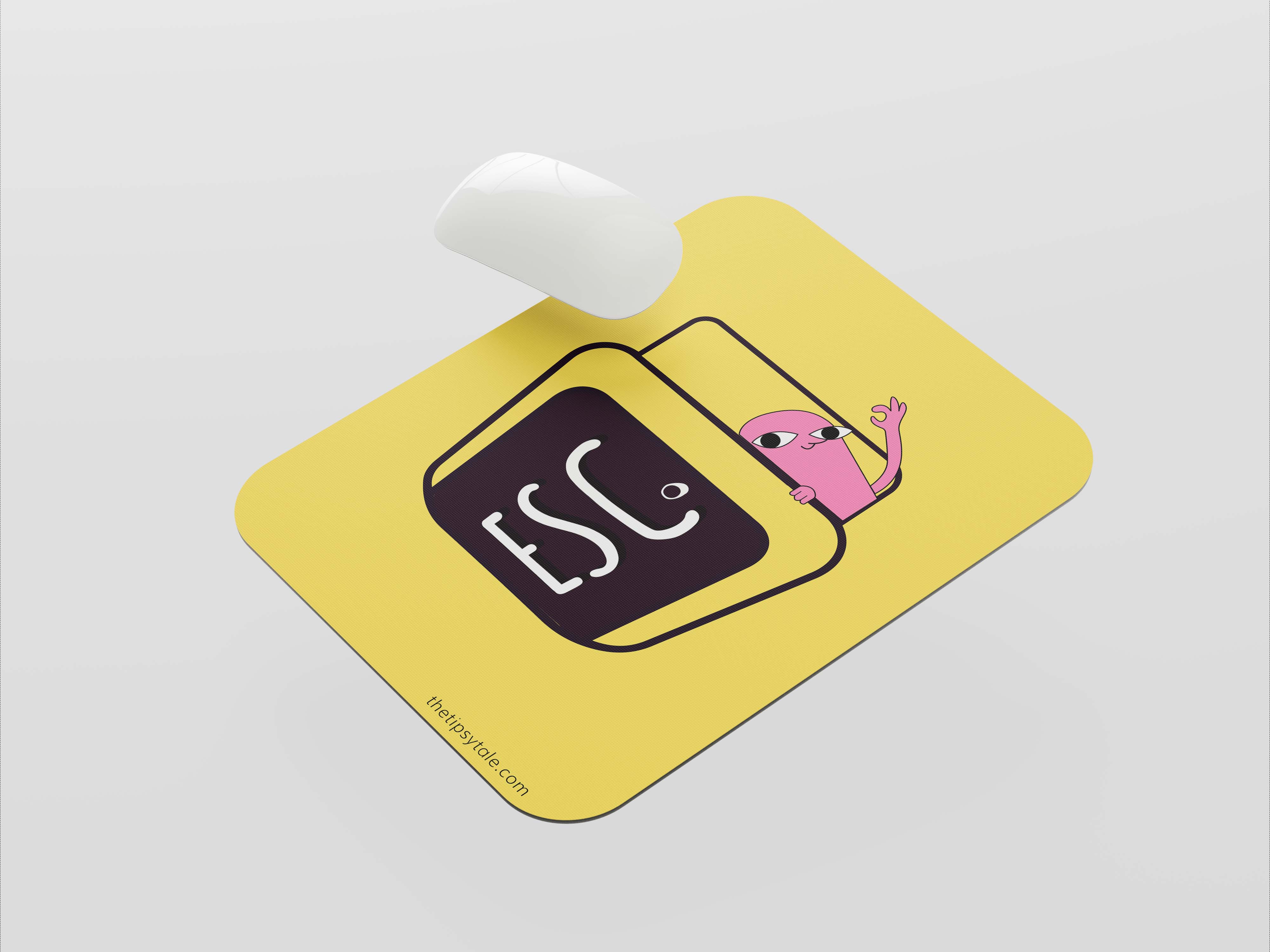 Press to Escape the Office Grind:Mouse Pad