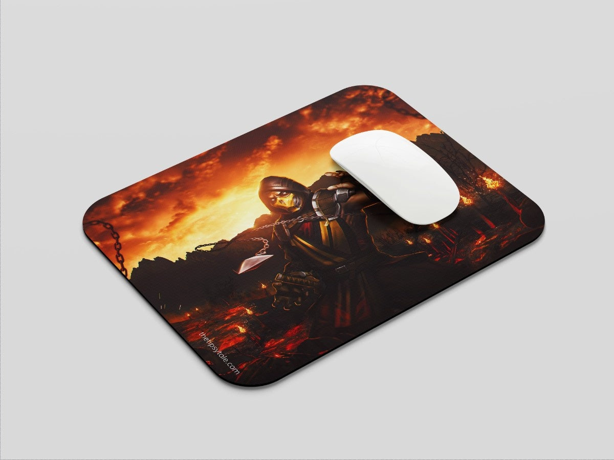 "SCORPION MORTAL KOMBAT" Mousepad Enhance Your Workspace with Style