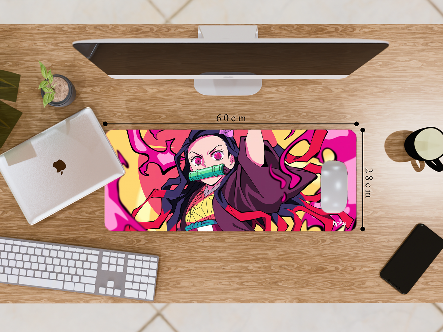 "NEZUKO KAMADO: DEMON SLAYER ANIME " Gaming Mousepad- Elevate Your Gaming Experience