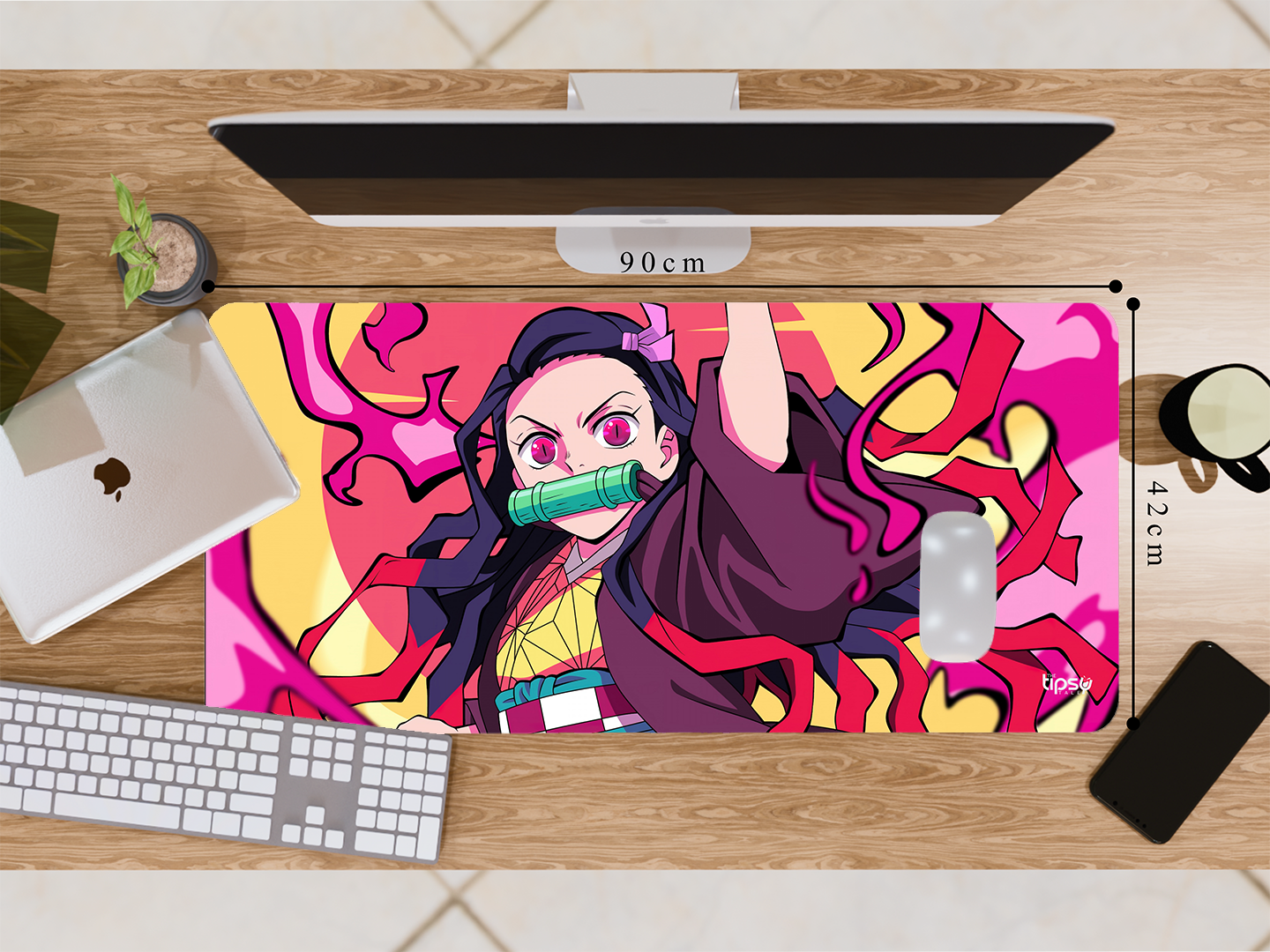 "NEZUKO KAMADO: DEMON SLAYER ANIME " Gaming Mousepad- Elevate Your Gaming Experience