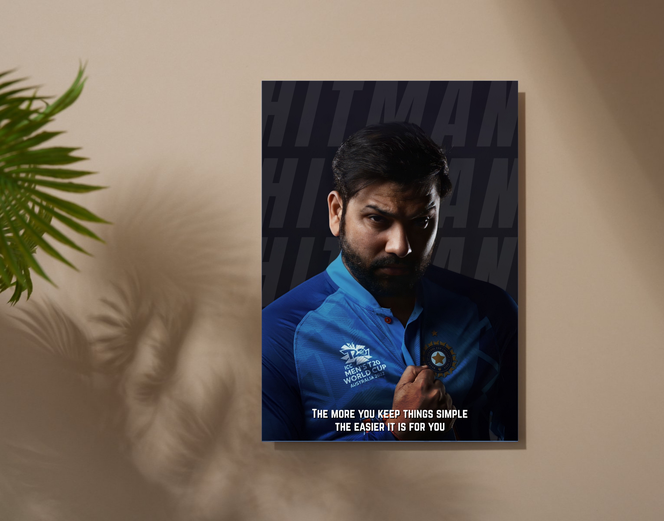 "Rohit Sharma: Shaana"- Shiny & Sturdy Metallic Poster Art That Pops & Sticks