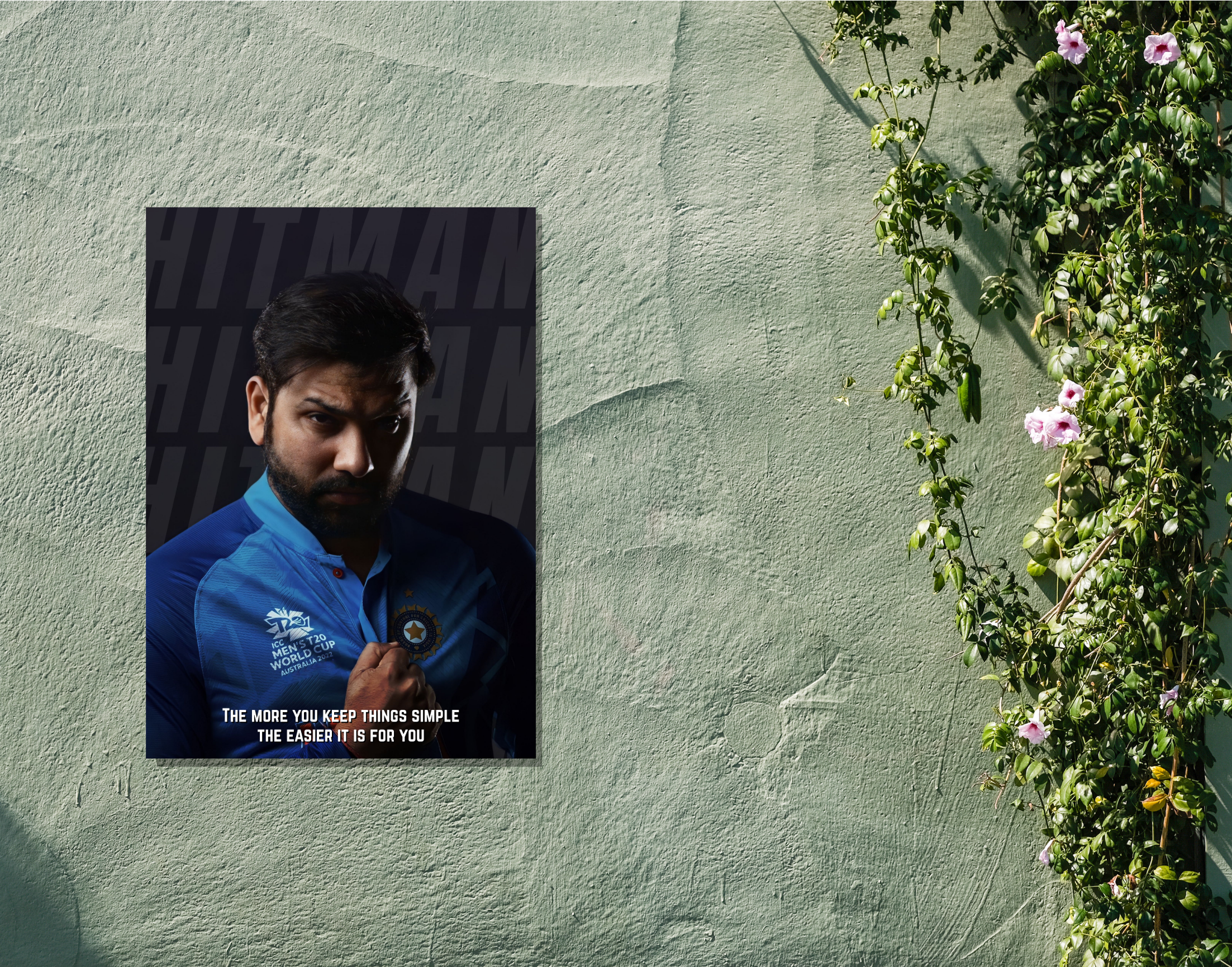 "Rohit Sharma: Shaana"- Shiny & Sturdy Metallic Poster Art That Pops & Sticks