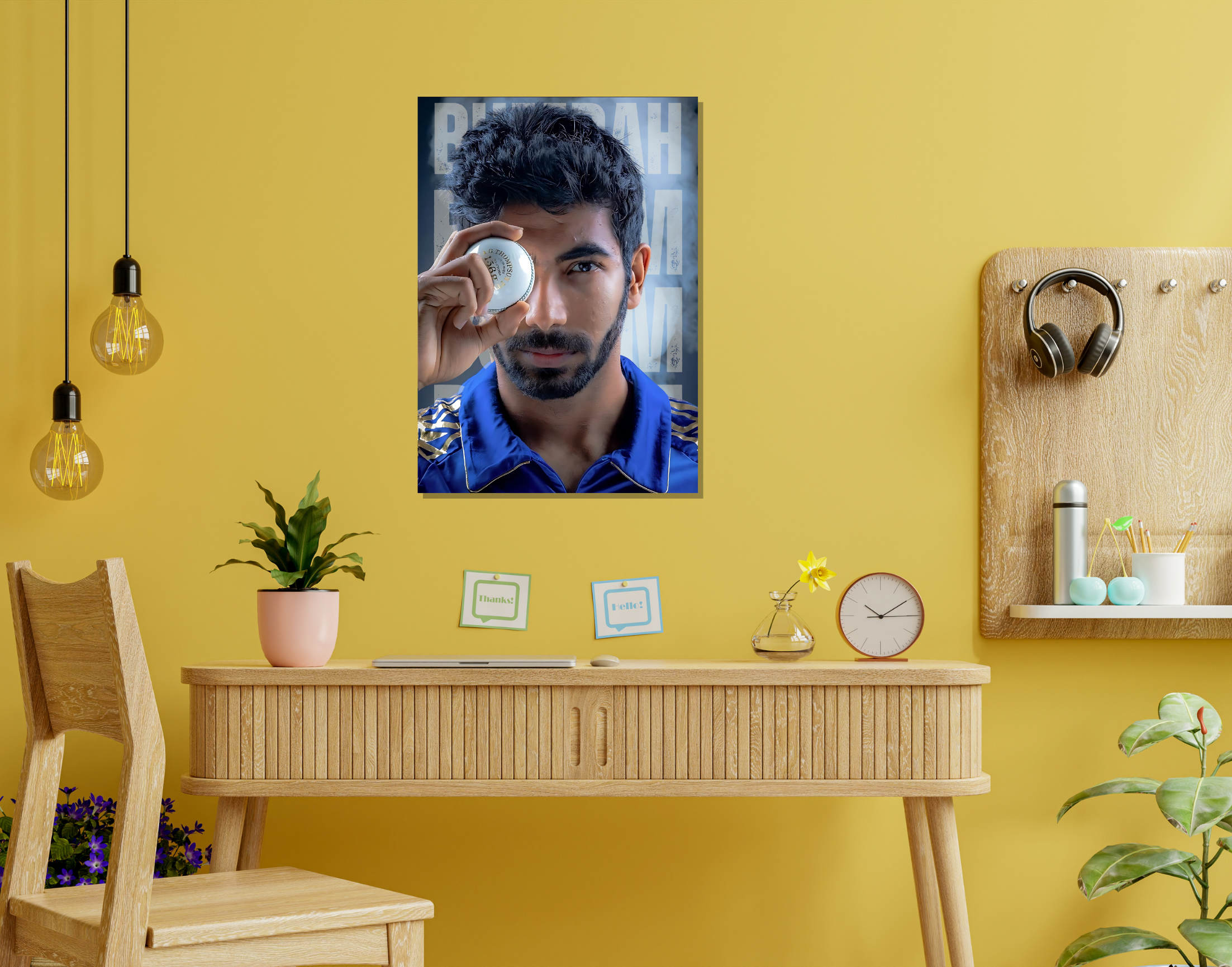"Jasprit Bumrah Indian cricketer"- Shiny & Sturdy Metallic Poster Art That Pops & Sticks