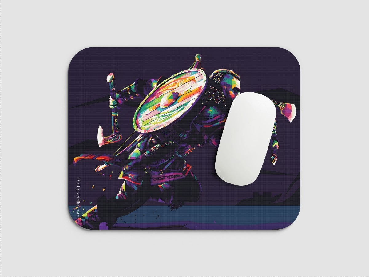"ASSASSINS CREED VALHALLA - ART WORK" Mousepad Enhance Your Workspace with Style