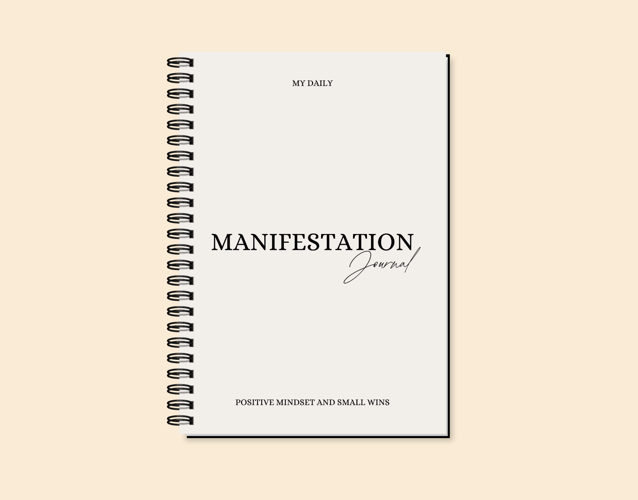 "MY DAILY MANIFESTATION JOURNAL" Elegant & Inspiring Diary for Daily Reflection