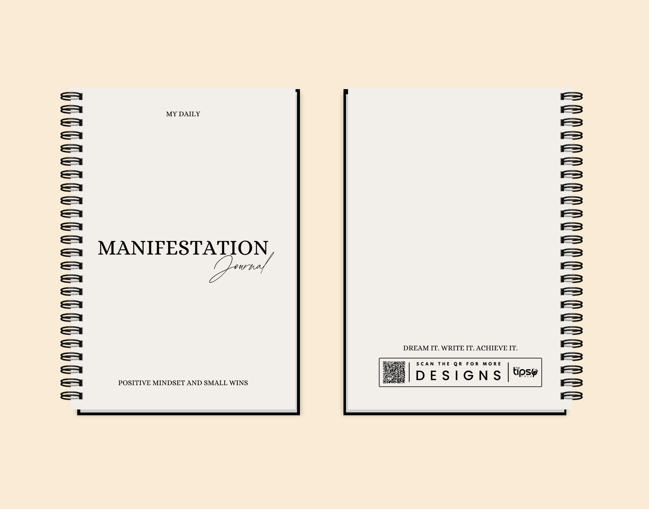 "MY DAILY MANIFESTATION JOURNAL" Elegant & Inspiring Diary for Daily Reflection