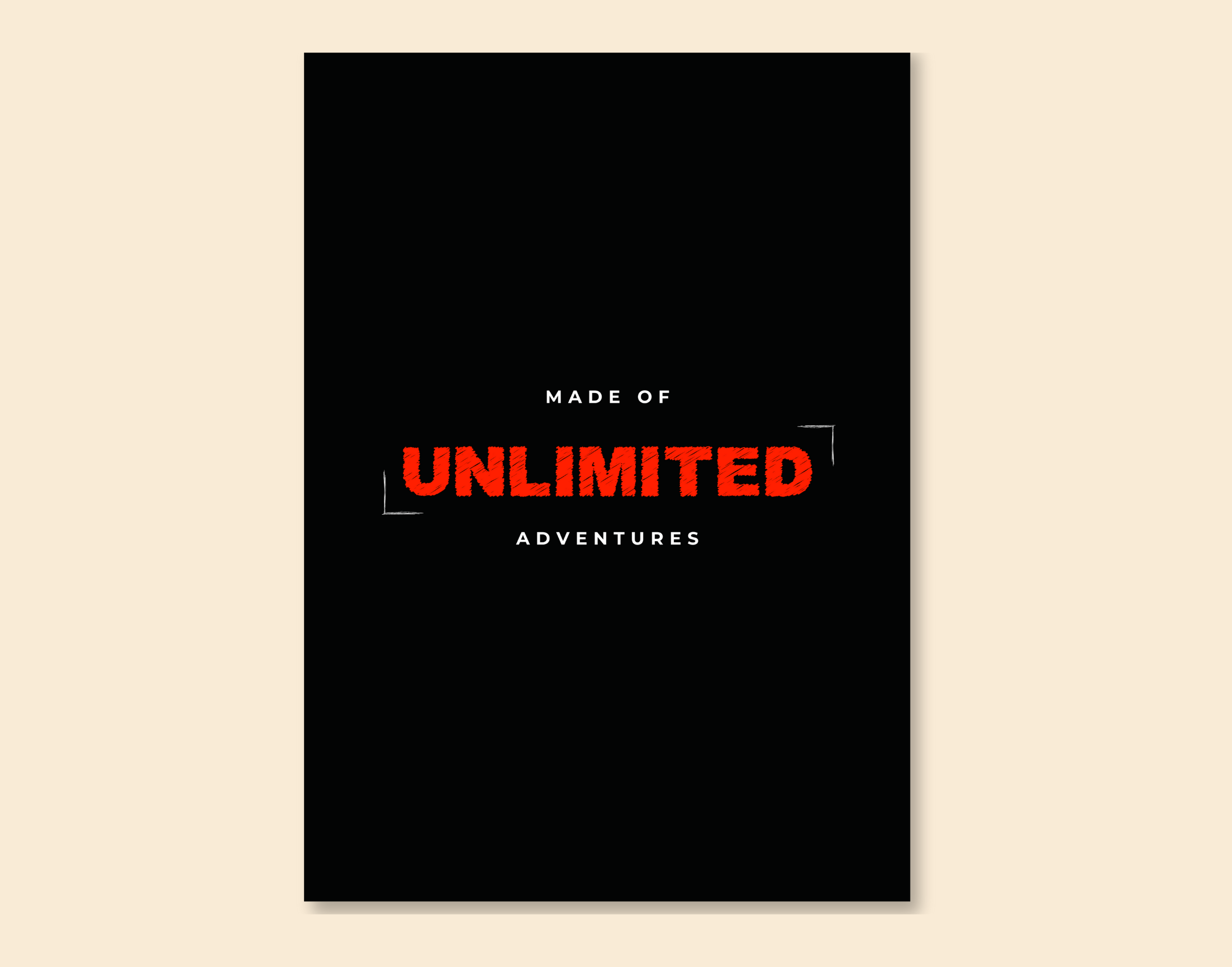 "MADE OF ULTIMATE ADVENTURE"- Shiny & Sturdy Metallic Poster Art That Pops & Sticks (Literally!)