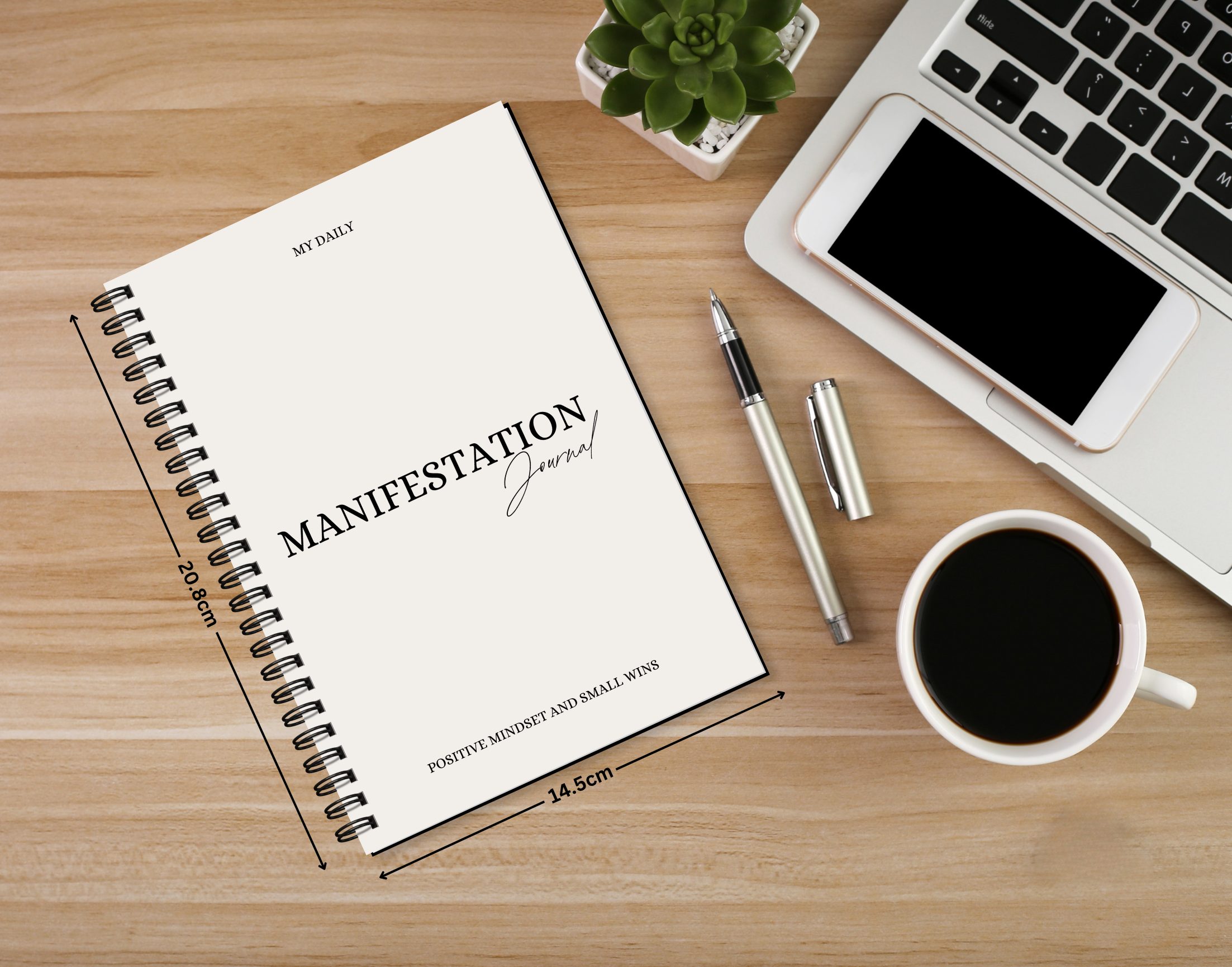 "MY DAILY MANIFESTATION JOURNAL" Elegant & Inspiring Diary for Daily Reflection