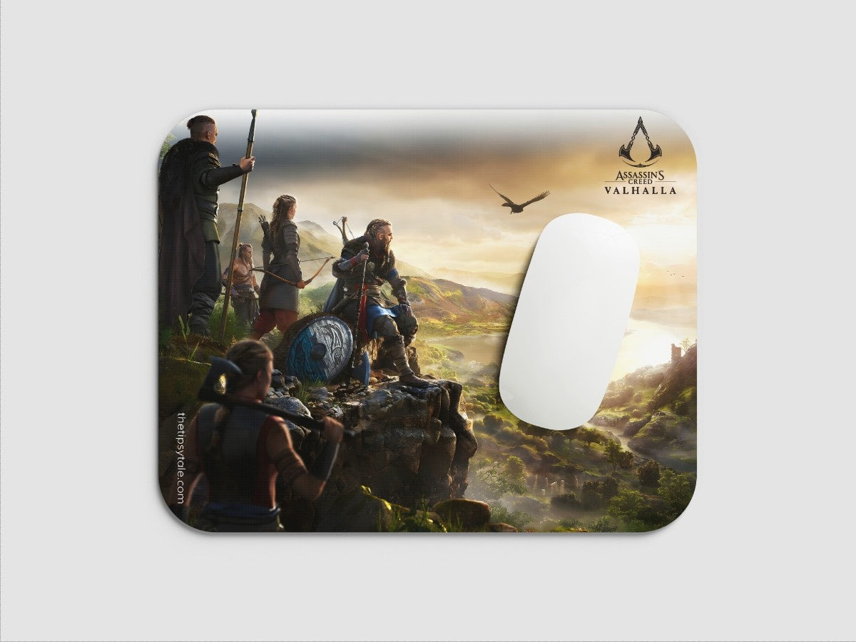 "ASSASSINS CREED VALHALLA VIKINGS" Mousepad Enhance Your Workspace with Style