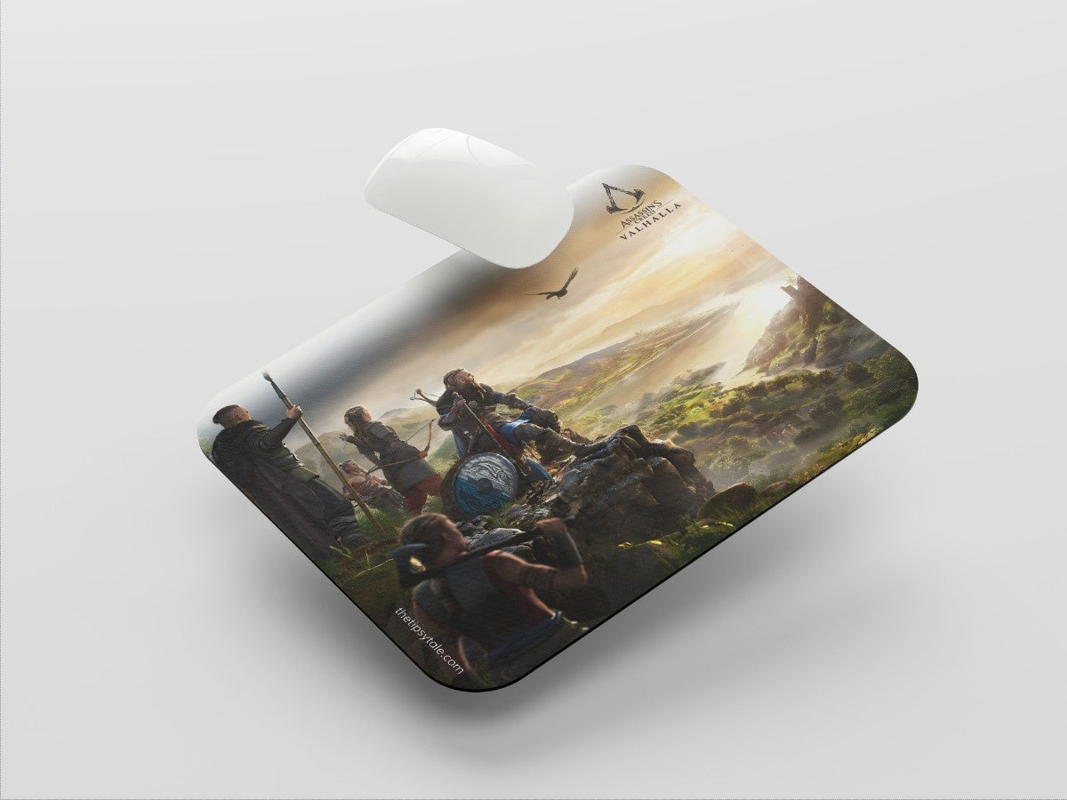 "ASSASSINS CREED VALHALLA VIKINGS" Mousepad Enhance Your Workspace with Style