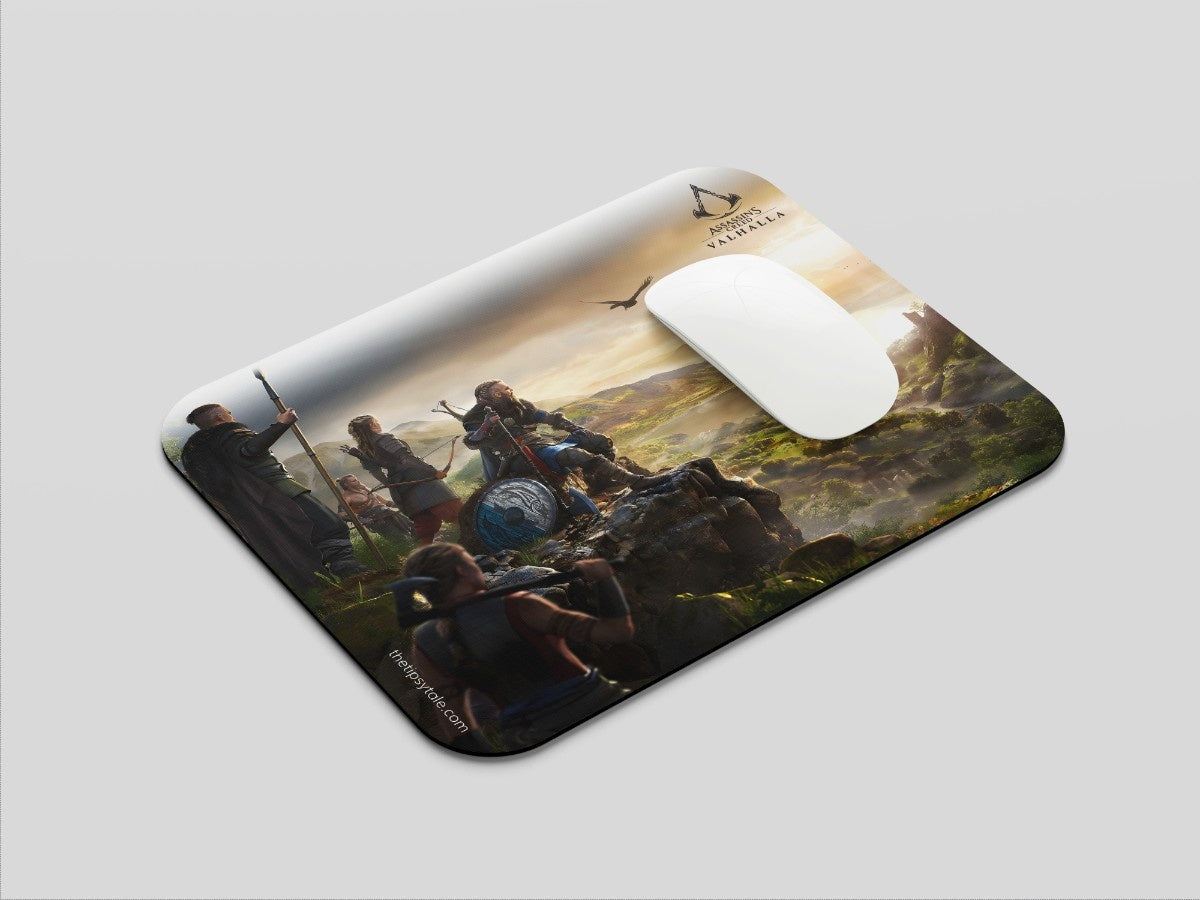 "ASSASSINS CREED VALHALLA VIKINGS" Mousepad Enhance Your Workspace with Style