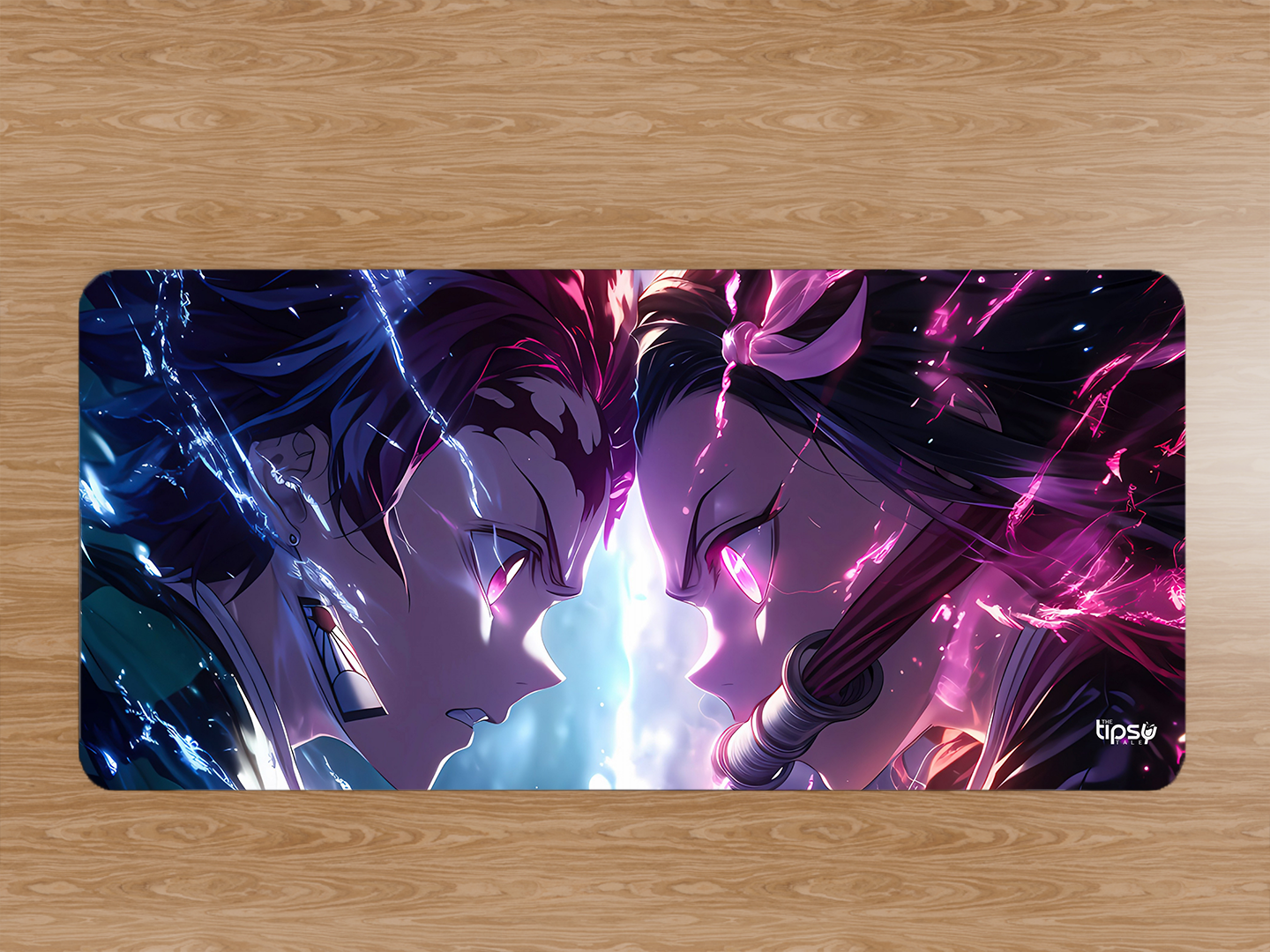 "TANJIRO KAMADO AND NEZUKO KAMADO - DEMON SLAYER ANIME" Gaming Mousepad- Elevate Your Gaming Experience
