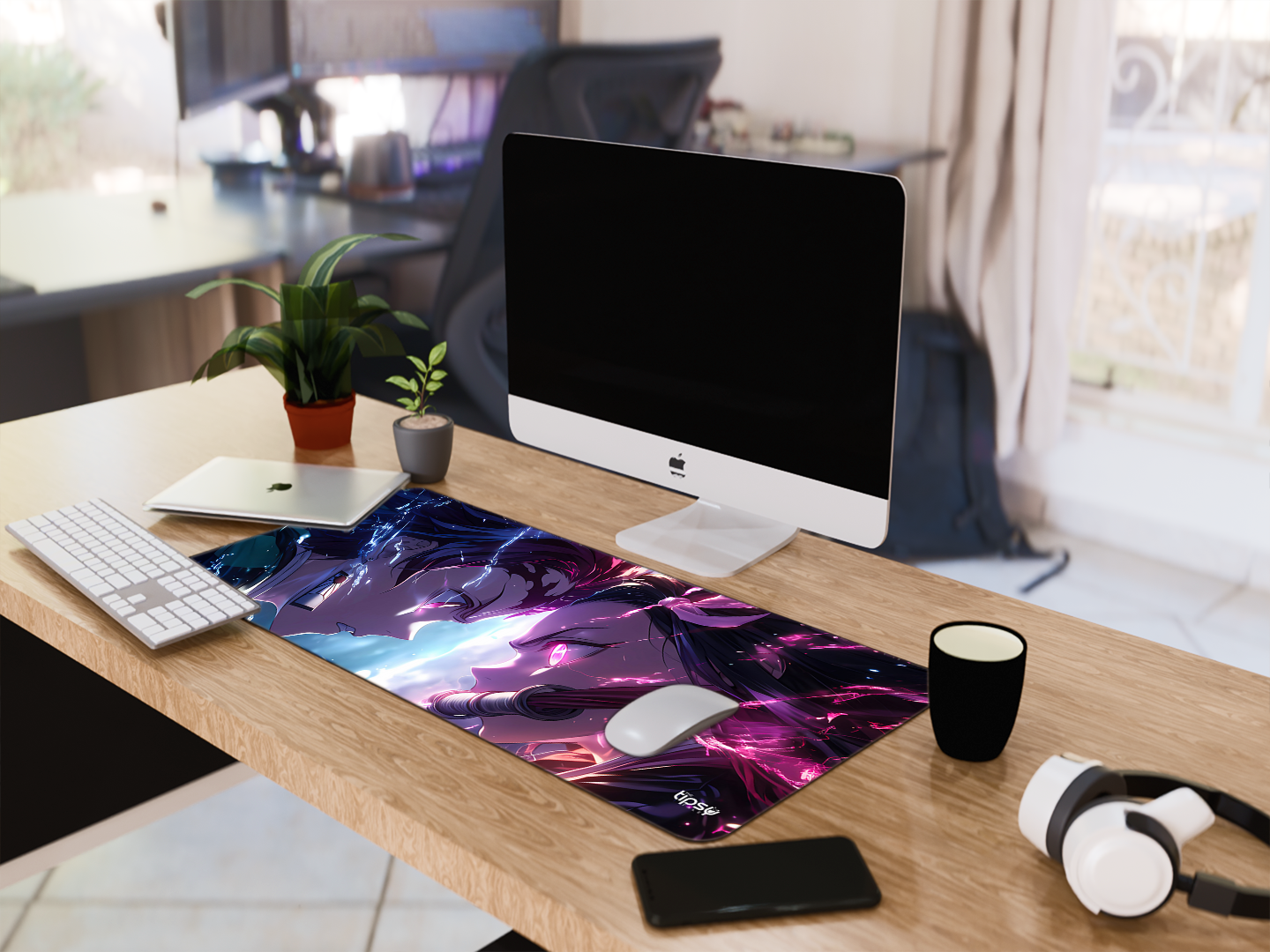 "TANJIRO KAMADO AND NEZUKO KAMADO - DEMON SLAYER ANIME" Gaming Mousepad- Elevate Your Gaming Experience