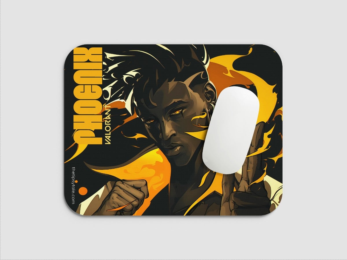 "PHOENIX- VALORANT" Mousepad Enhance Your Workspace with Style