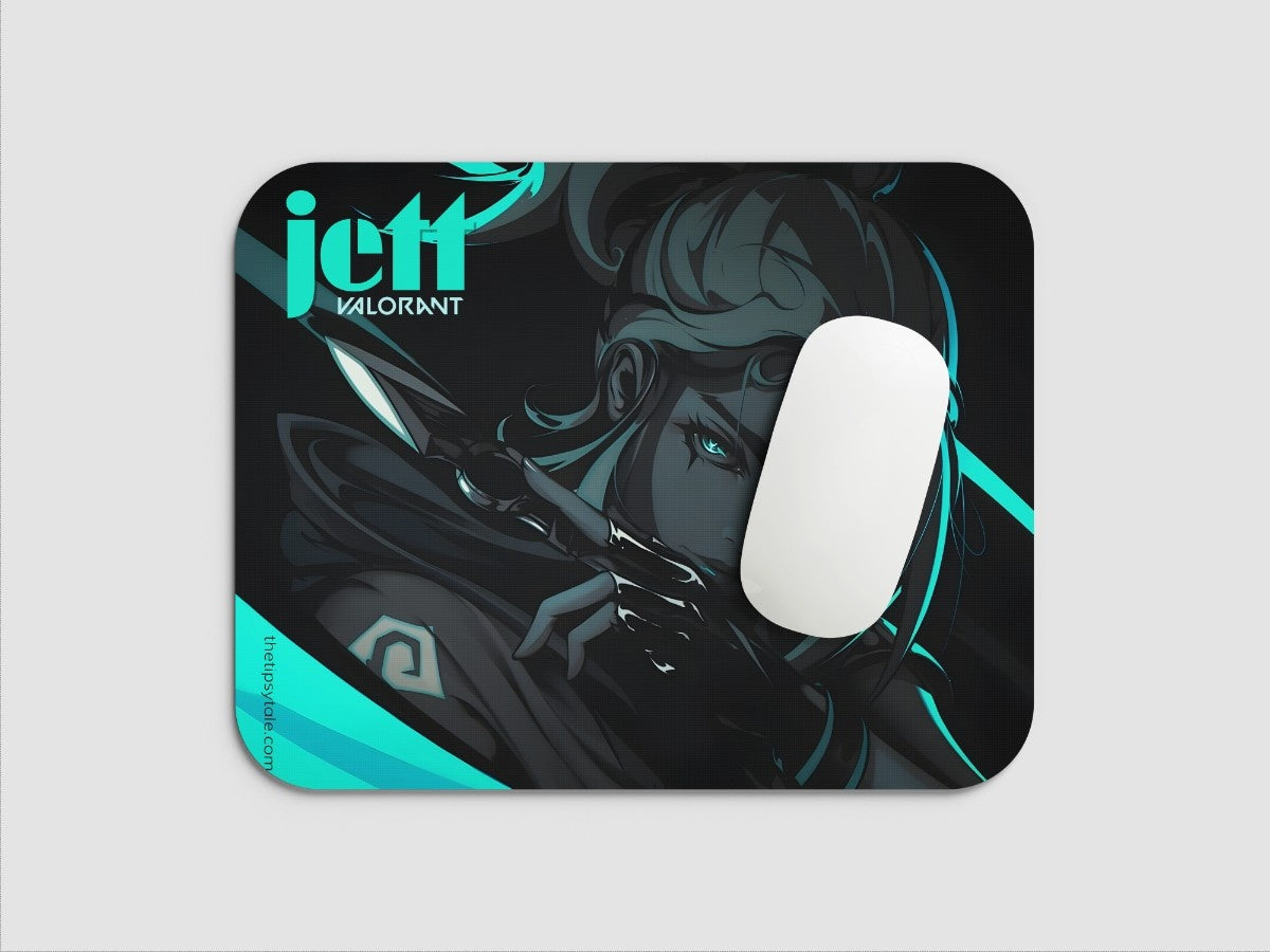 "JETT- VALORANT" Mousepad Enhance Your Workspace with Style