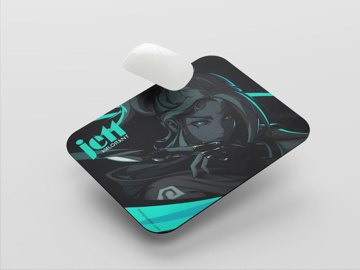 "JETT- VALORANT" Mousepad Enhance Your Workspace with Style
