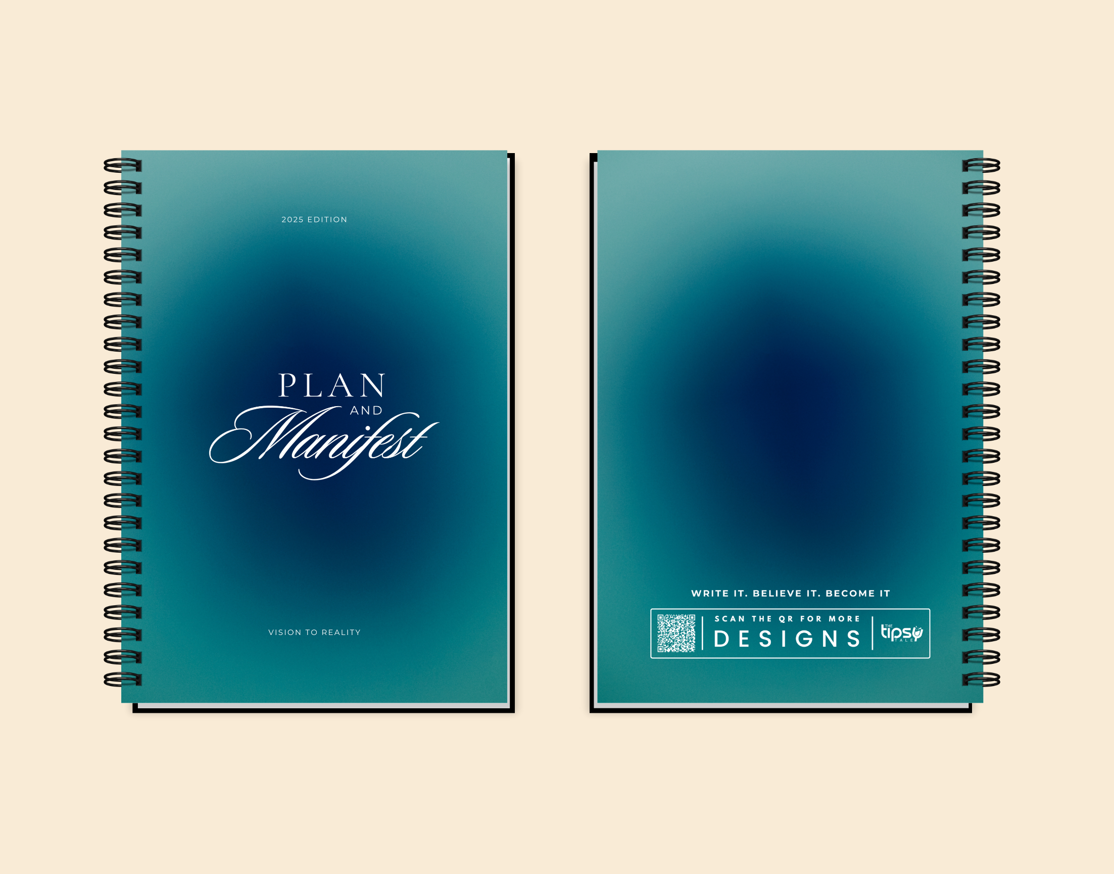 "PLAN AND MANIFEST" Elegant & Inspiring Diary for Daily Reflection
