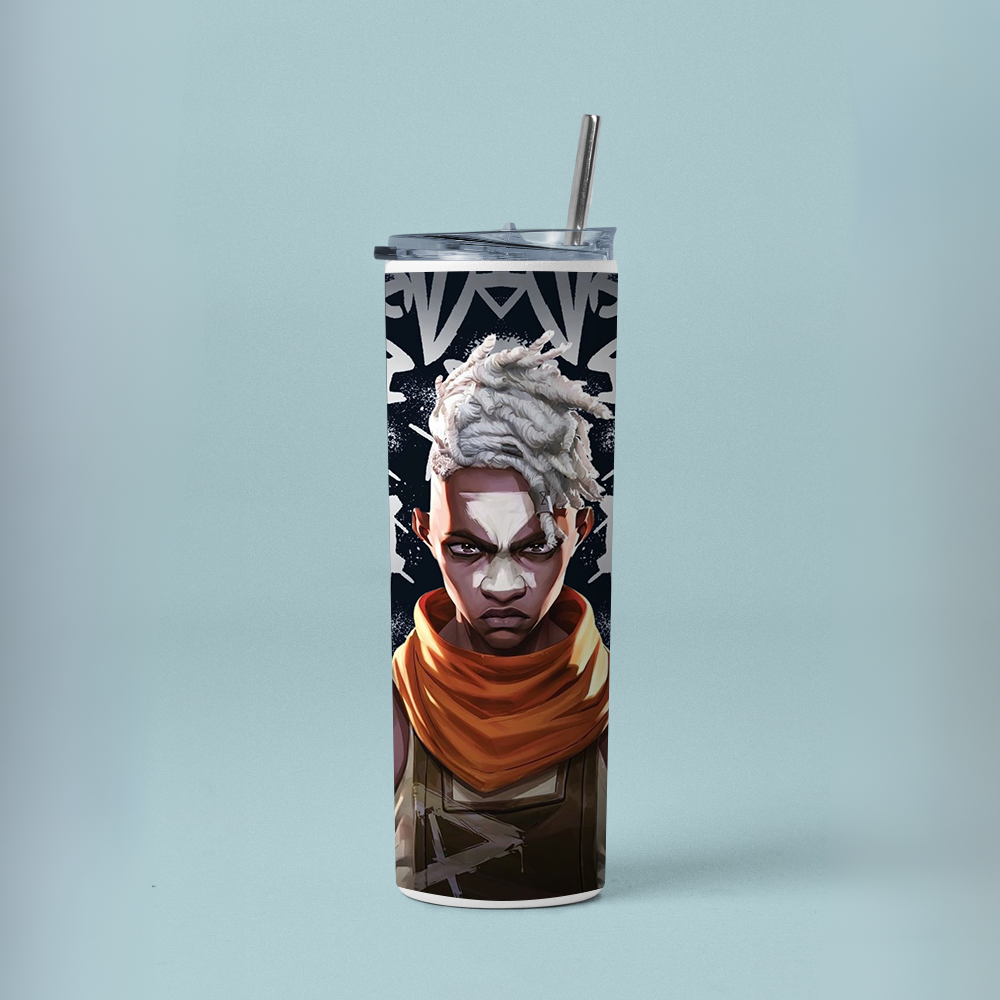 "EKKO - ARCANE" Tumbler with Metal Straw