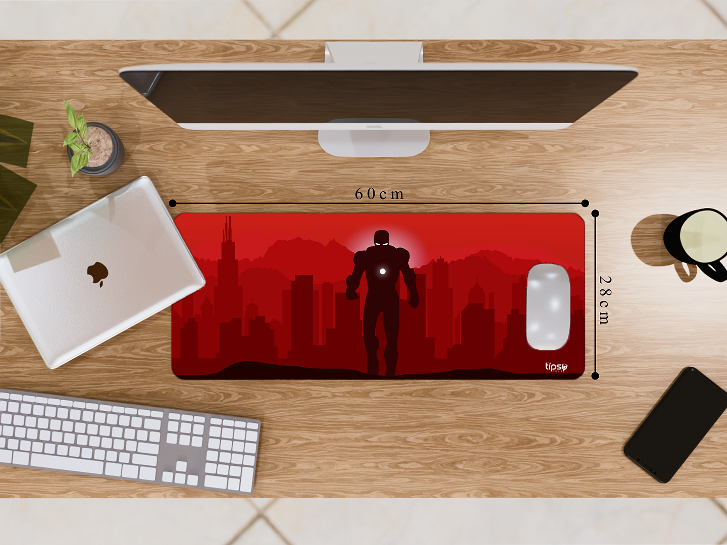 "RDJ: IRON MAN IN SUIT" Gaming Mousepad- Elevate Your Gaming Experience