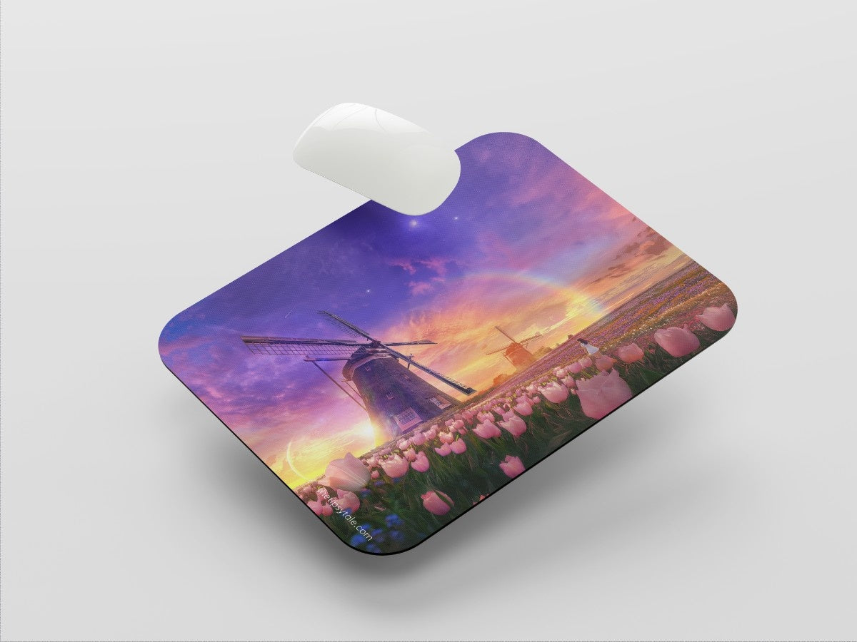 "TULIPS FIELD" Mousepad Enhance Your Workspace with Style